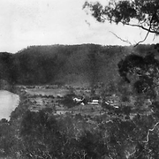 Thompson Creek settlement next to the Bloomfield River near Wujal Wujal Mission, ca. 1958